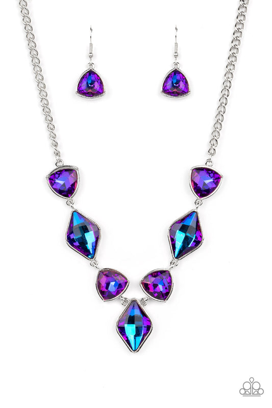 Glittering Geometrics - Purple necklace LOP Dec 22'
