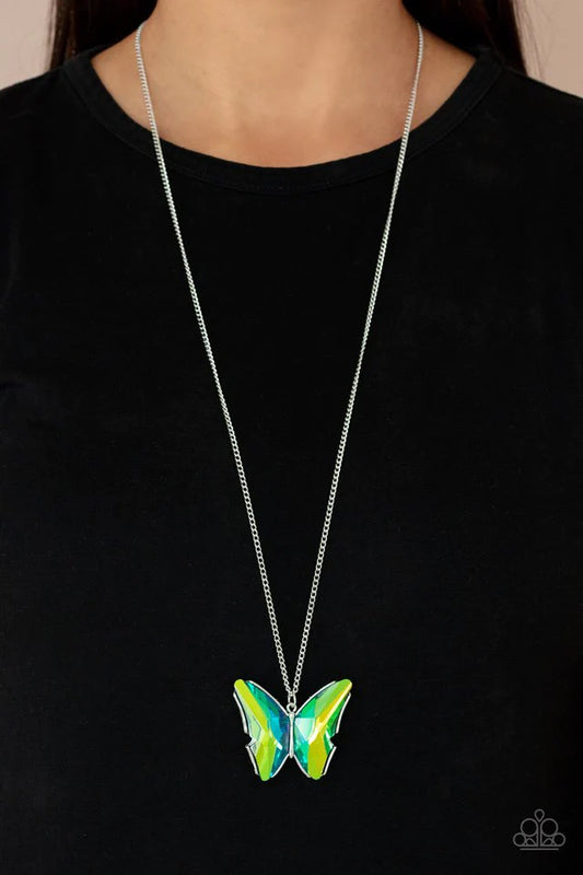 Necklace ~ The Social Butterfly Effect - Green