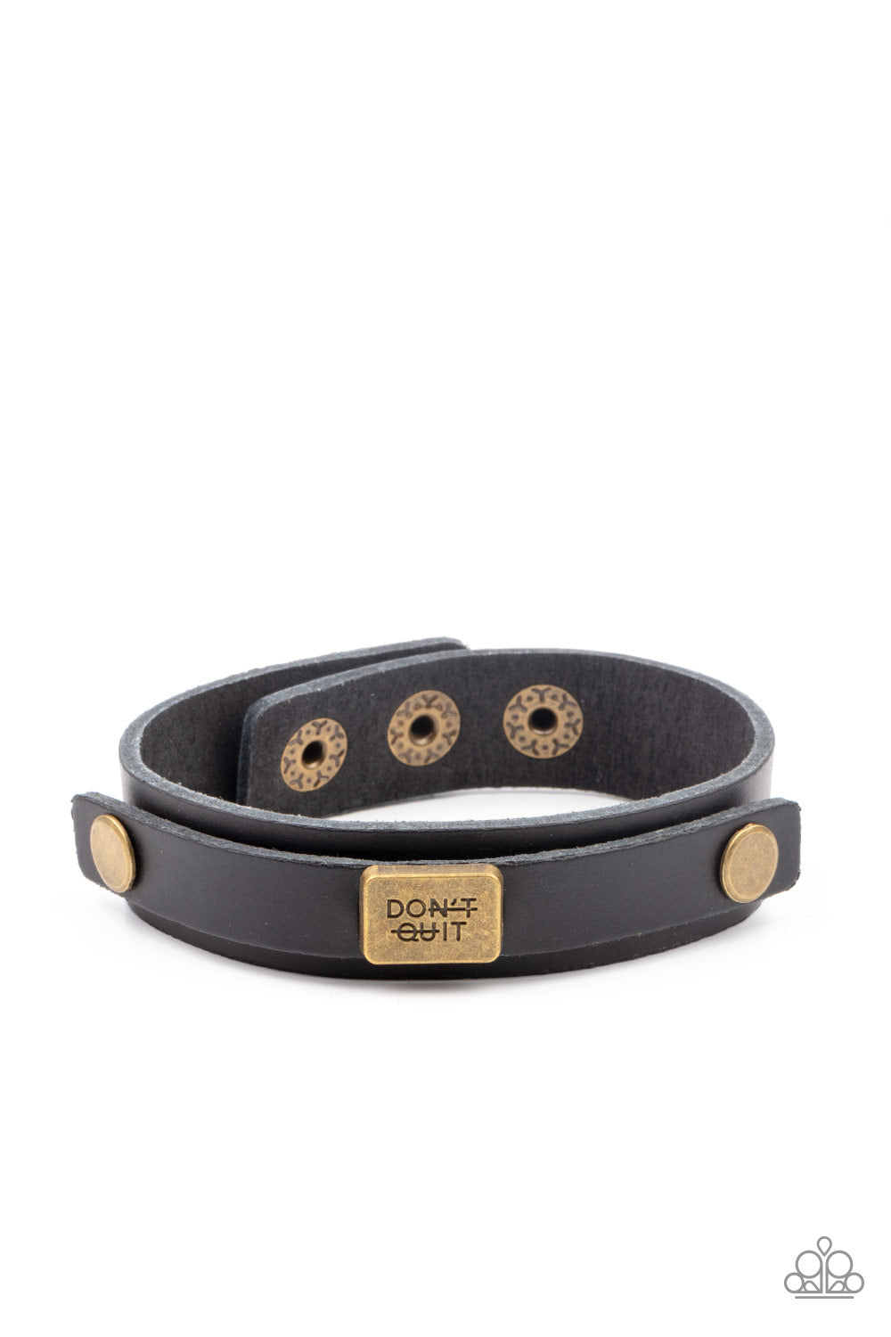 Dont Quit Now - Black bracelet-