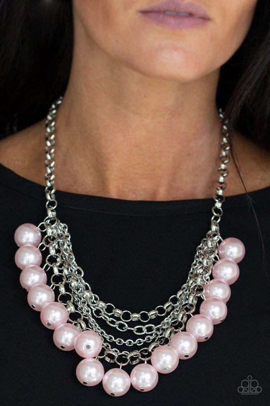 One-Way WALL STREET - Pink necklace-Vintage