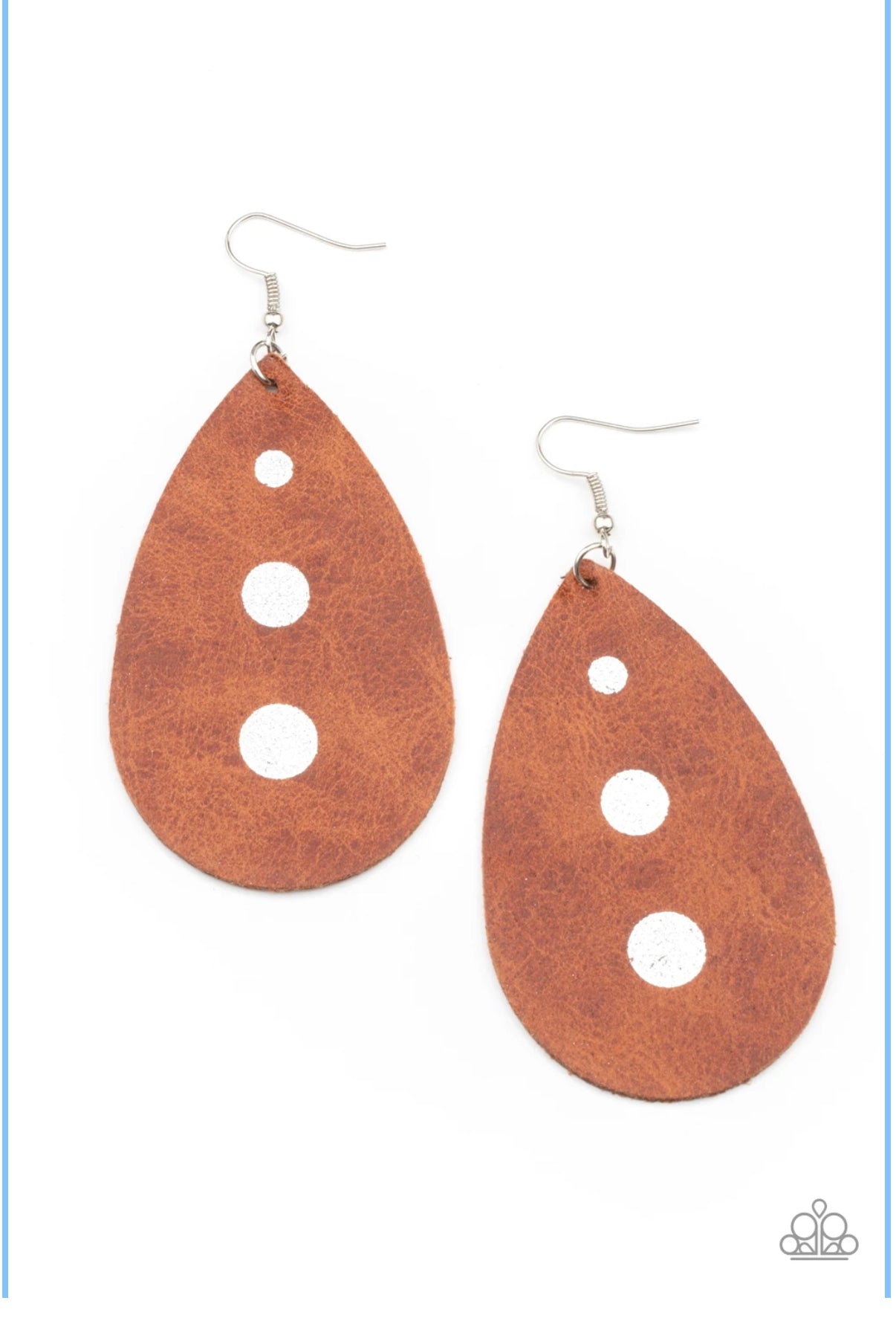 Rustic Torrent - Brown earrngs
