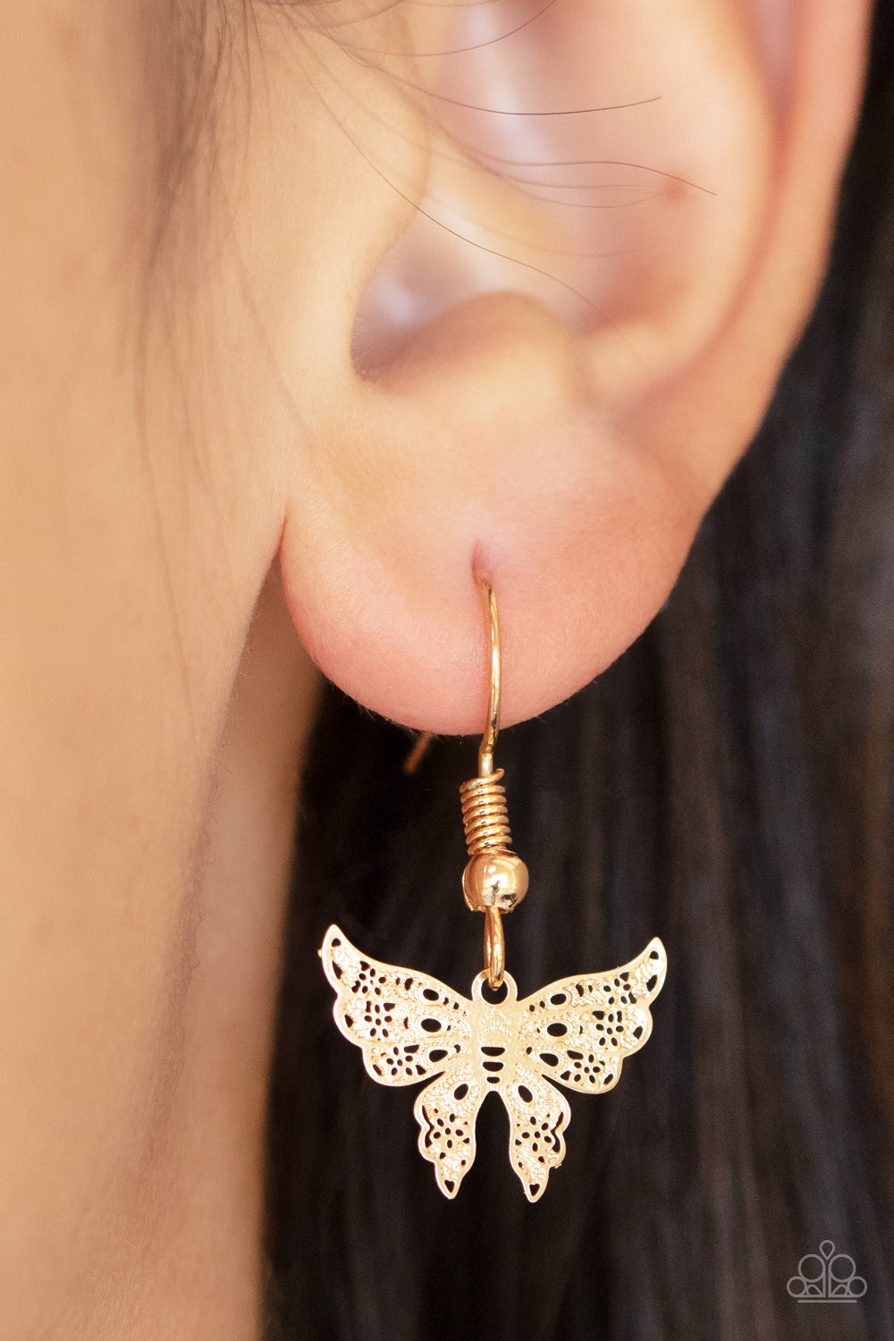 Bountiful Butterflies - Gold necklace