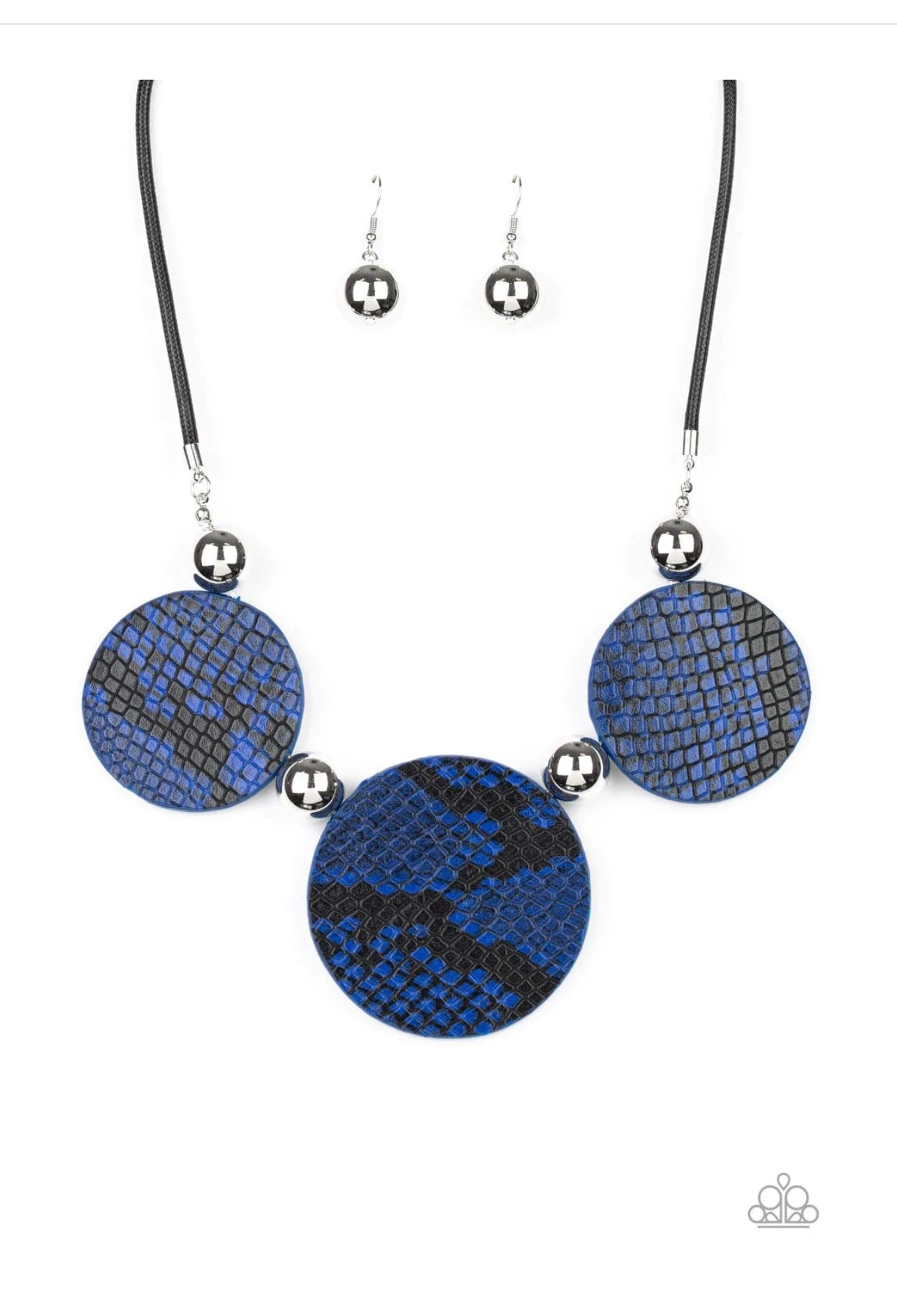 Viper Pit - Collar de pitón azul (vintage)