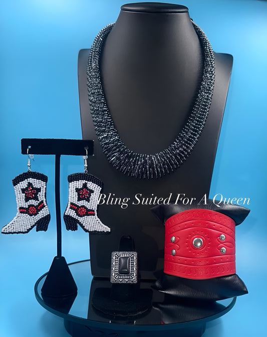 Set it up with Lola - red boots