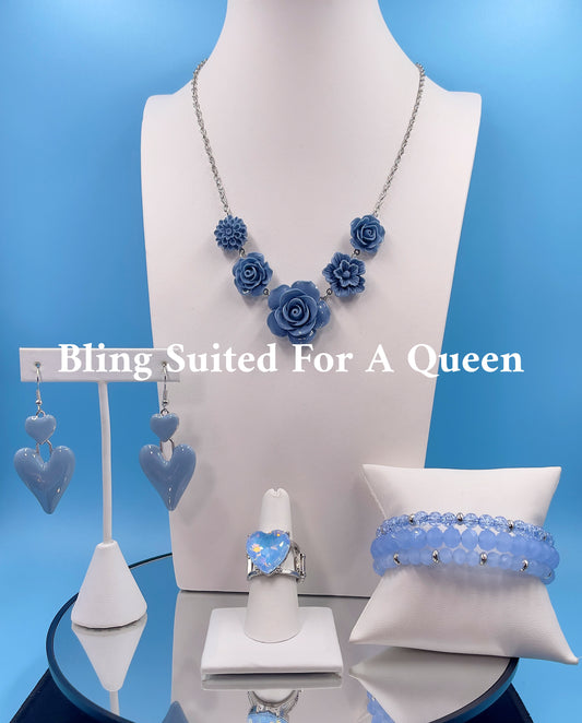 Flower set-blue