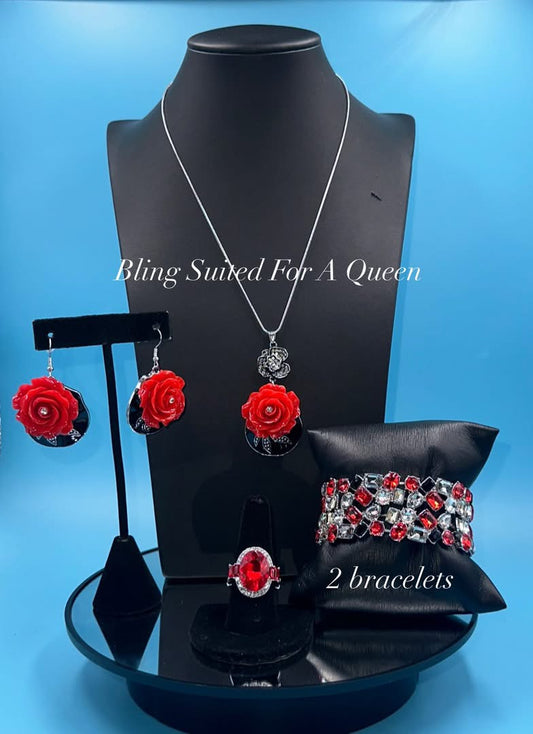 Set it up with Lola - roses are red (2 bracelets)