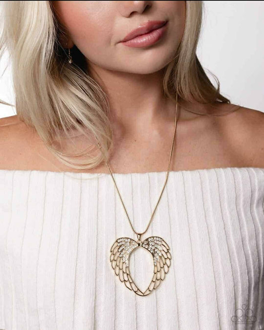 September’s 25’ Life of the Party wings necklace