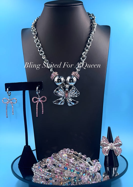 Set it up with Lola -Pink ribbon