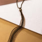 Metallic MESH-Up - Brass necklace