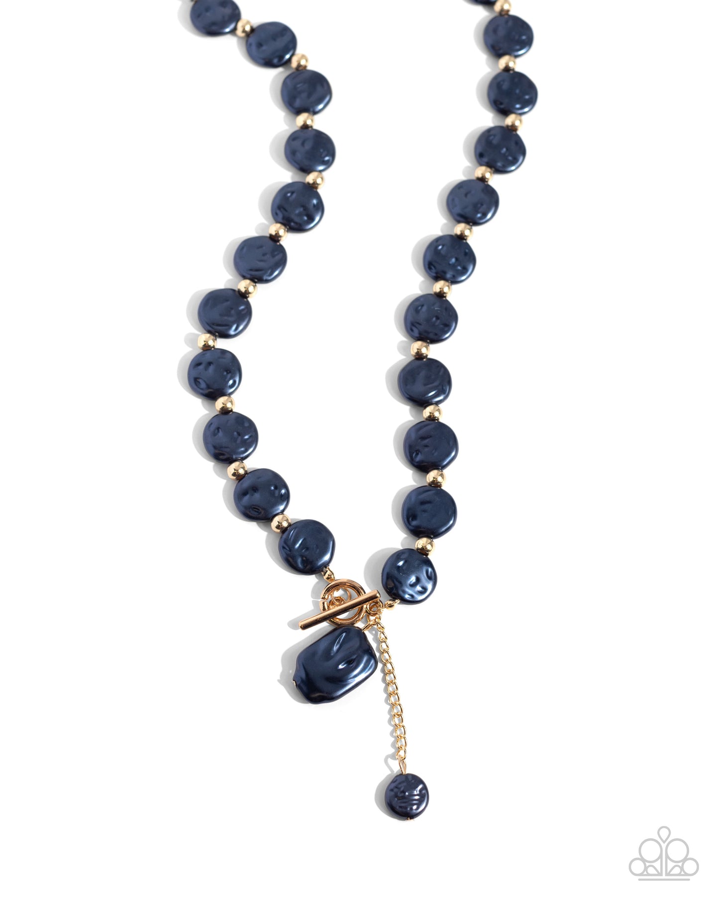 Beaming Baroque - Blue necklace and bracelet set