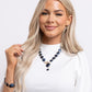 Beaming Baroque - Blue necklace and bracelet set