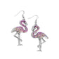 Flamingo Flourish - Pink earrings
