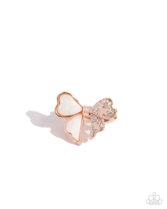 BOW-stopper - Anillo de oro rosa
