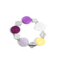 Reflective Ratio - Purple necklace and bracelet