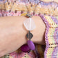Reflective Ratio - Purple necklace and bracelet