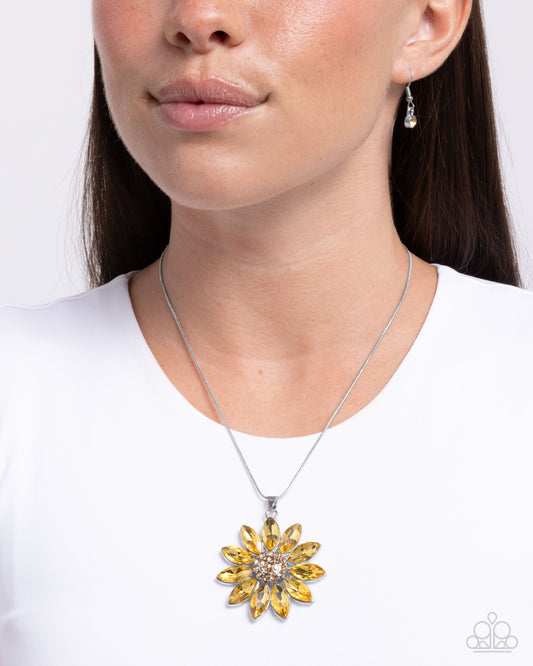 Fortunate Floral - Yellow necklace