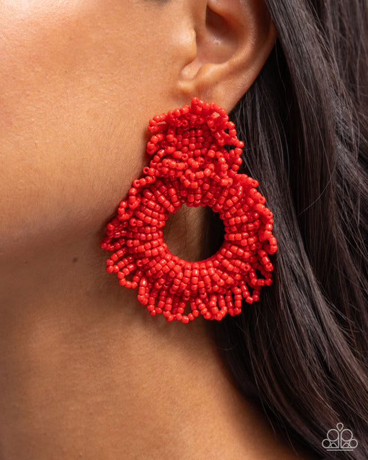 Explosive Energy - Red earrings