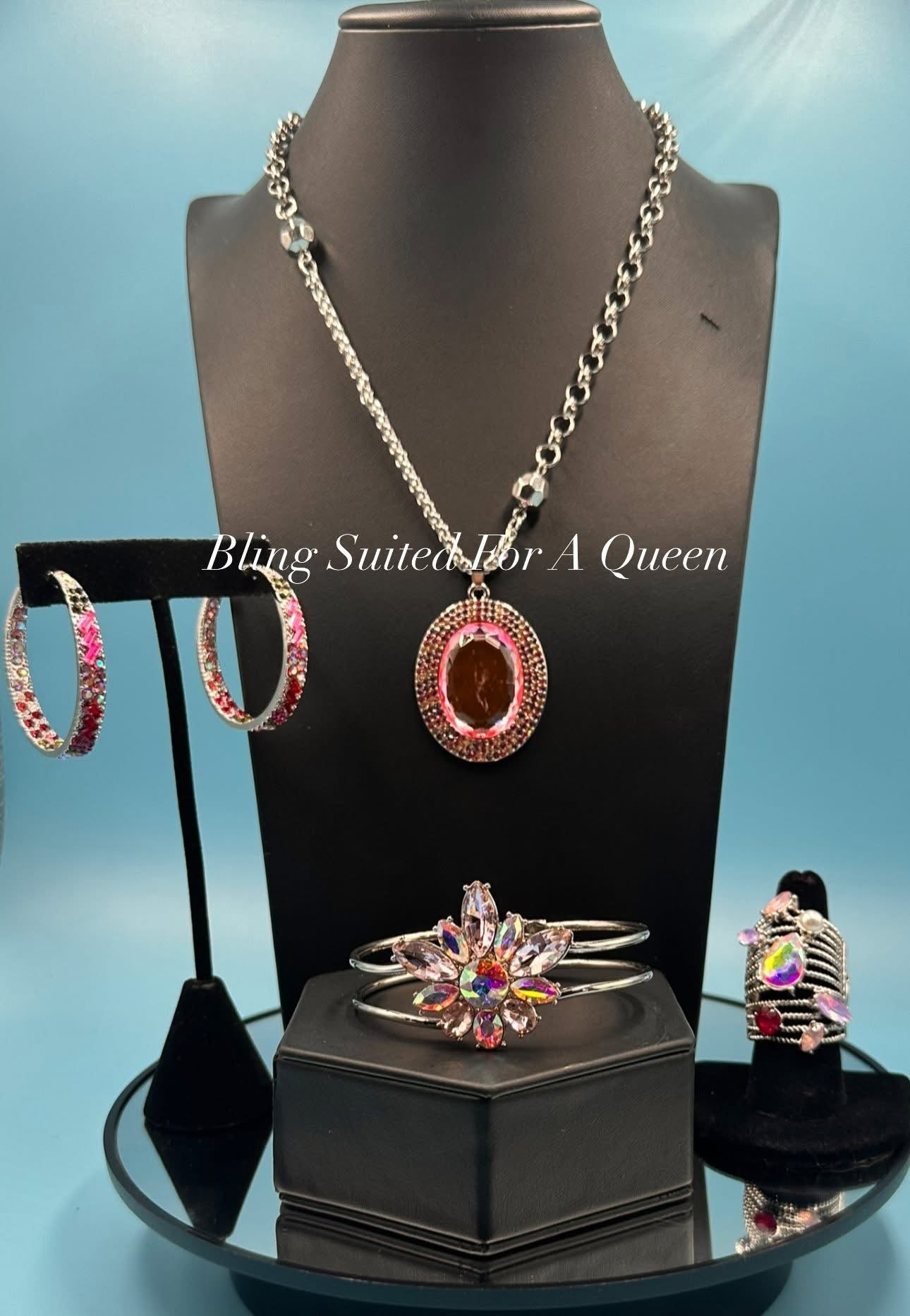 Set it up with Lola -Pink jewels