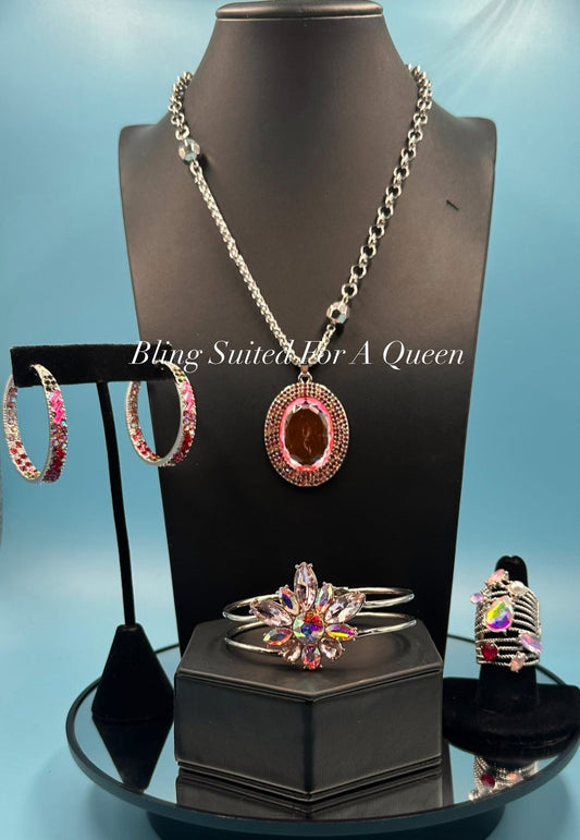 Set it up with Lola -Pink jewels