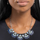 Flawless Fringe - Blue necklace