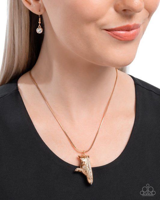 Sneaker Shimmer - Gold necklace