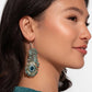 Prized Peacock - Green earrings