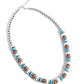 Straightforward Stones - Blue necklace