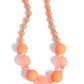 Suddenly Slanted - Orange necklace