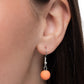 Suddenly Slanted - Orange necklace