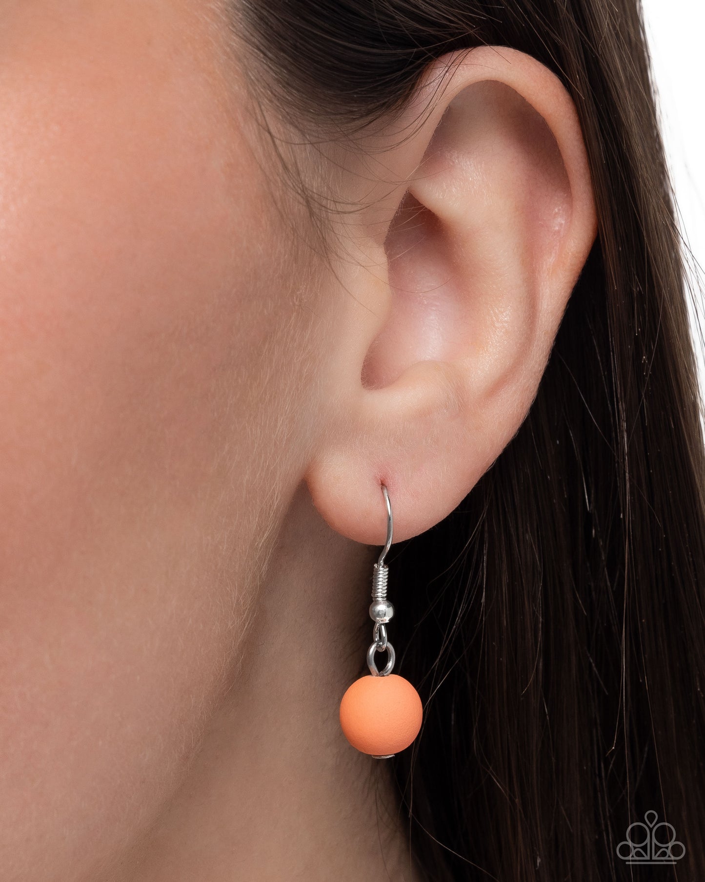 Suddenly Slanted - Orange necklace