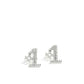 Were Number One, Youre Number Two - White earrings
