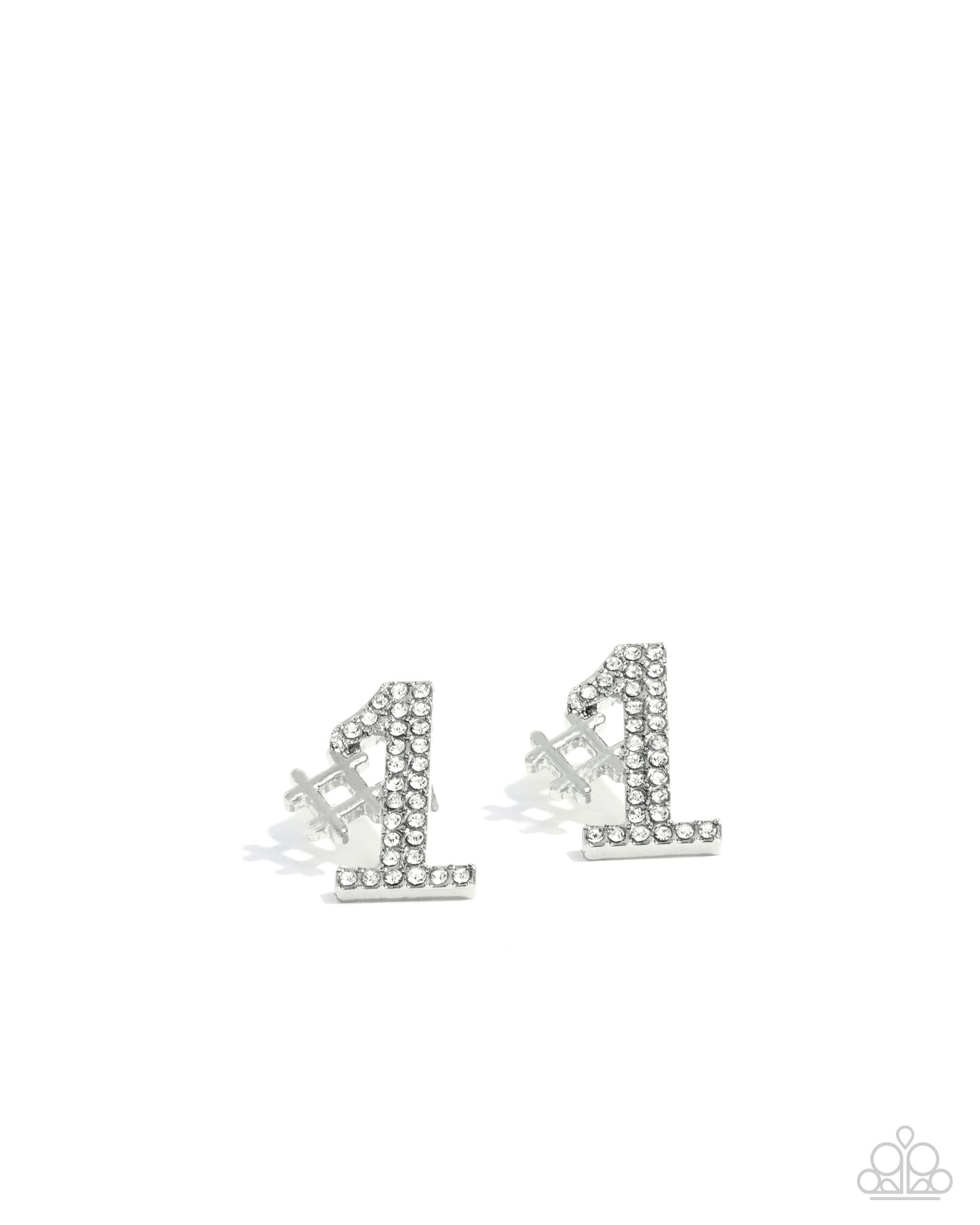 Were Number One, Youre Number Two - White earrings