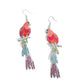 Parrot Pull - Orange earrings