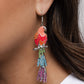 Parrot Pull - Orange earrings
