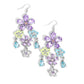 Floral Fountain - Purple earrings