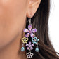 Floral Fountain - Purple earrings