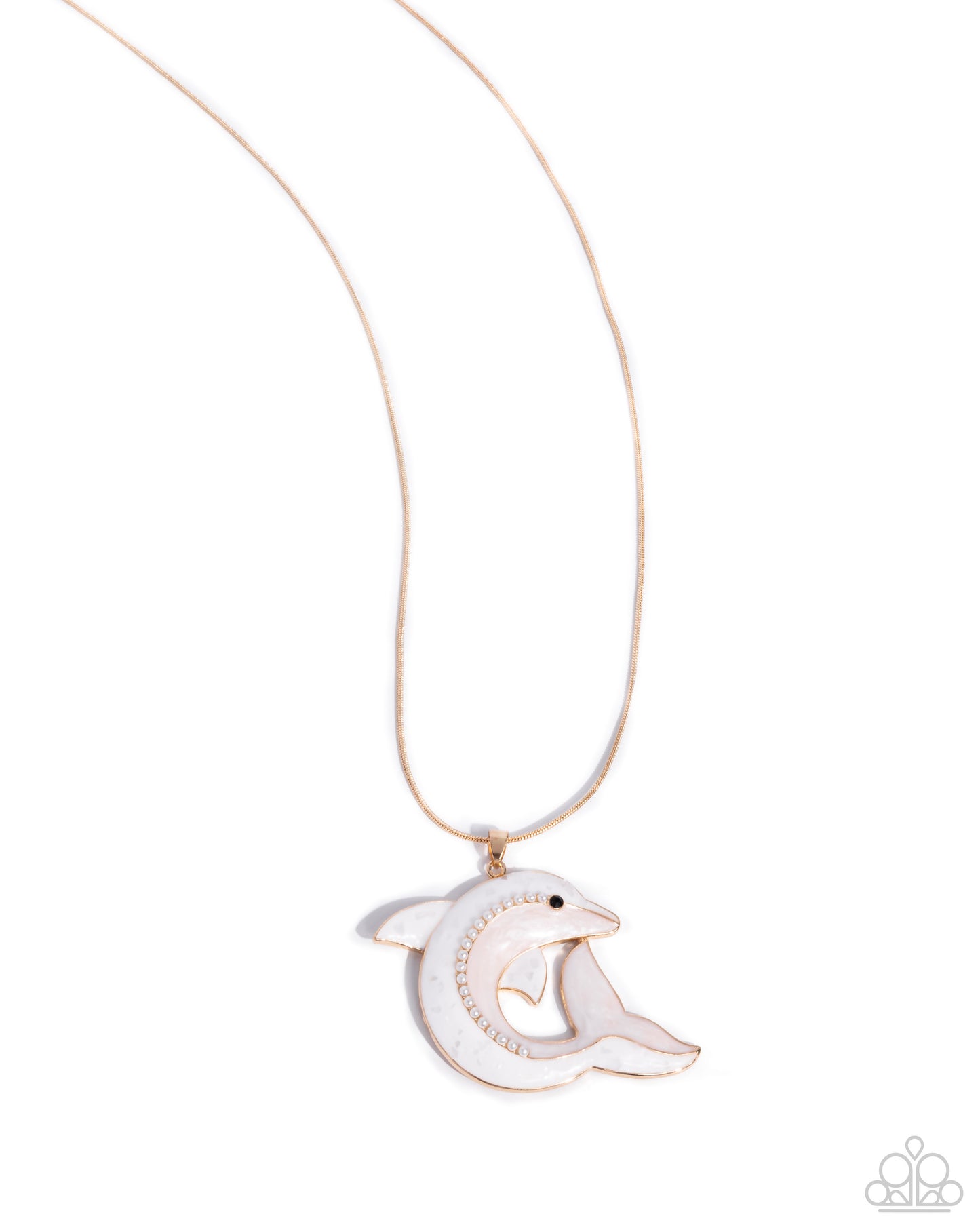 Dolphin Dive - Gold necklace