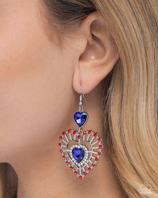 Patriotic Pattern - Multi earrings
