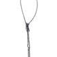 Zipper Zeal - Black necklace