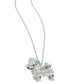 Poodle Pageantry - Blue necklace