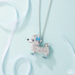 Poodle Pageantry - Blue necklace