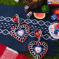 Patriotic Pattern - Multi earrings