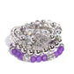 Poetically Plush - Purple bracelet