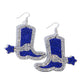 Benevolent Boot - Blue earrings