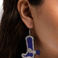 Benevolent Boot - Blue earrings
