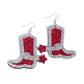 Benevolent Boot - Red earrings