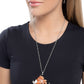 Flashy Fish - Orange necklace