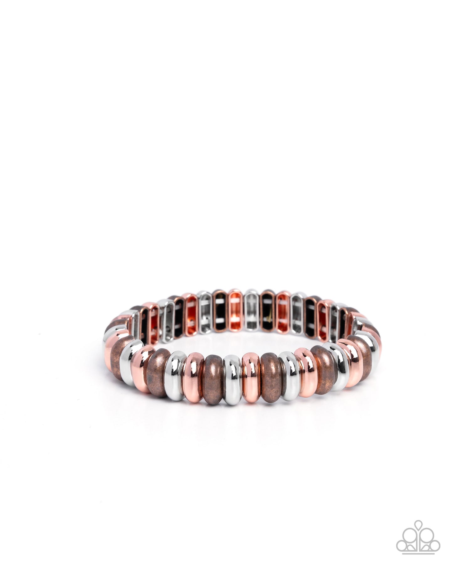Multicolored Meeting - Copper bracelet