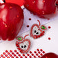 Apple for the Teacher - Red earrings