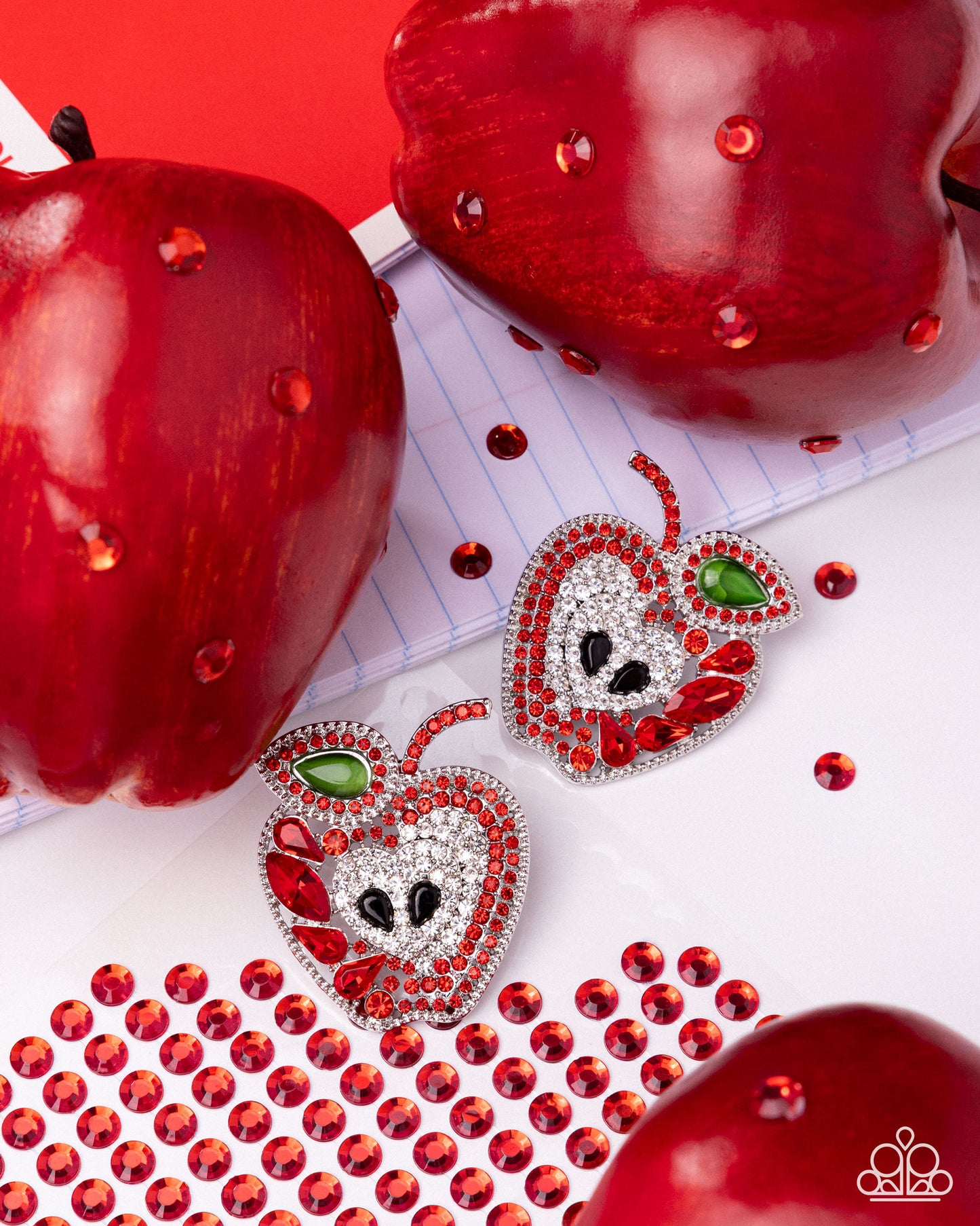 Apple for the Teacher - Red earrings